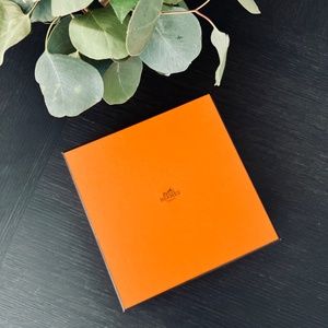 Authentic HERMES Gift Box 7.5" x 7.5" x 2"